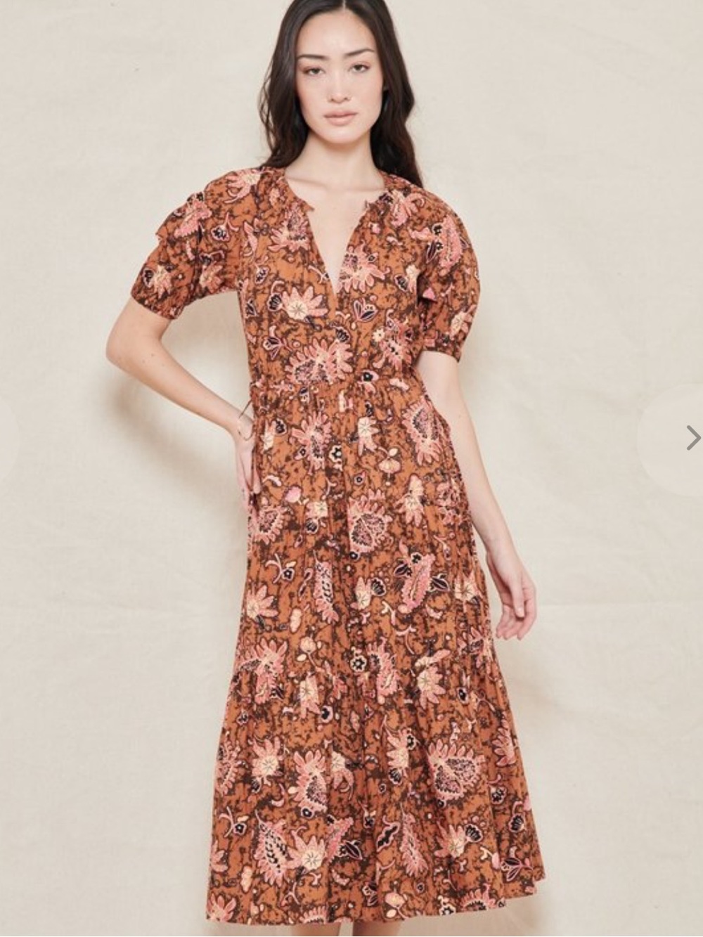 ALC Mischa Cotton Tiered Dress